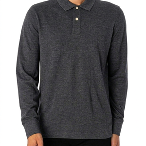 Wholesale <b>Men</b> Rugby Style <b>Polo</b> <b>Shirt</b> Premium Cotton <b>Long</b> <b>Sleeve</b> Manufacturer Custom Logo <b>Men</b> Rugby <b>Polo</b> <b>Shirt</b> Private Label - Product Image 1