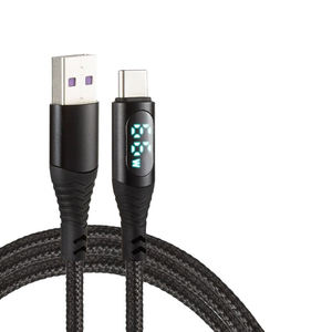 Cable USB-C trenzado de 1M 2M 3ft 6ft con adaptadores USB-A de carga rápida 3A para <span class=keywords><strong>iPhone</strong></span> 16, S24, S23, Moto G8, <span class=keywords><strong>Google</strong></span> Pixel, iPad - Product Image 1