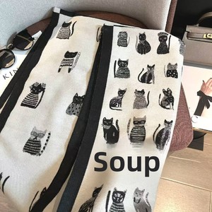 Écharpe en nylon longue, style coréen, motif chaton mignon, effet cachemire, épaisse et chaude, idéale pour l'automne/hiver – Meilleure vente - Product Image 3
