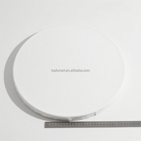 20cm Durchmesser Runder Keilrahmen Dreifach säurefrei grundiert Premium-Qualität Kunstmaterial zum Malen und für Heimdekoration