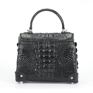 Bolso de Mano de Piel de Cocodrilo Siamés para Mujer, Bolso de Hombro Cruzado Pequeño Cuadrado de Moda con Cierre, Otoño - Product Image 4