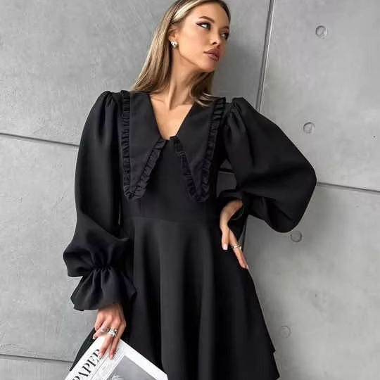 Estilo Chic e Conforto em vestido preto feminino para funeral para