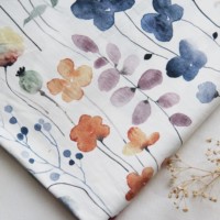 Nouveau design – Tissu popeline en coton peigné 120 g/m² respirant et écologique, imprimé floral pour robes, chemises et vêtements pour garçons/filles