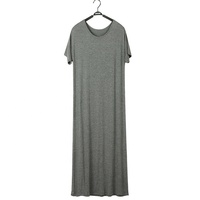 Vente en gros de robe t-shirt à manches courtes en coton de haute qualité pour femmes robe de nuit grande taille