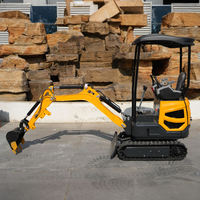Mini-excavatrice compacte multi-attachements compatible pour travaux agricoles, excavatrice sur chenilles pour projets internationaux