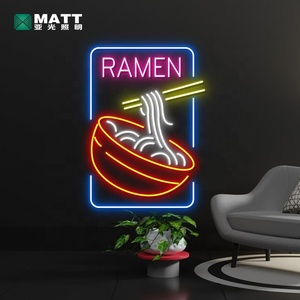 Enseignes lumineuses LED néon personnalisées pour la restauration : enseignes alimentaires, enseignes néon pour bol de ramen, enseignes néon pour la <span class=keywords><strong>cuisine</strong></span> japonaise, enseignes néon pour nouilles, pour la décoration murale de restaurants et de salles. - Product Image 6