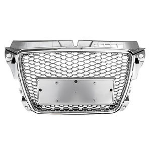 Factory Auto <span class=keywords><strong>A3</strong></span> S3 Honeycomb Mesh Grill RS3 Style Parrilla de parachoques delantero de <span class=keywords><strong>coche</strong></span> negro brillante para <span class=keywords><strong>Audi</strong></span> <span class=keywords><strong>A3</strong></span> S3 2008 2009 2010 2011 2012 - Product Image 6