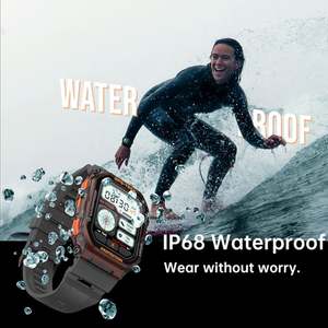 Deportes al aire libre GPS Smart Watch FT61health Care IP68 Bandas impermeables con seguimiento GPS Alexa Voice Assistant Smartwatch para hombres - Product Image 4