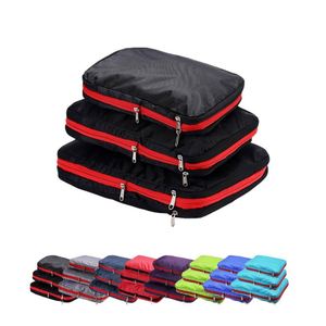 2025 Hot Selling Luggage <b>Compression</b> Pouches Business 3pcs Storage Organizer <b>Bag</b> Set for Traveling - Product Image 1