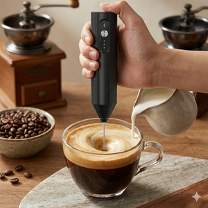 Mousseur à lait électrique rechargeable USB en gros, mélangeur de boissons portable 3 vitesses, mini-mousseur à café sans fil pour <span class=keywords><strong>Latte</strong></span> et Matcha - Product Image 1