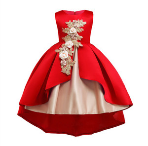 Ropa de Bebé, Vestidos de Fiesta Bordados Vintage con Flores para Niñas Pequeñas - Product Image 2
