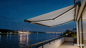 Auvent rétractable de 7 m de long avec projection de 3,5 m, auvent cassette complet en aluminium pour fenêtre et porte, fabrication usine - Product Image 3