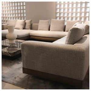 Hiện đại tối giản I-hình Modular sofa <span class=keywords><strong>Set</strong></span> vuông vải góc sofa cho phòng khách cho căn hộ khách sạn và biệt thự - Product Image 3