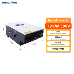 IP65 3 giai đoạn thông minh kép đầu ra năng lượng mặt trời Power Inverter giá 12KW điện áp thấp ba giai đoạn năng lượng mặt trời lai Inverter cho ngành công nghiệp sử dụng - Product Image 2