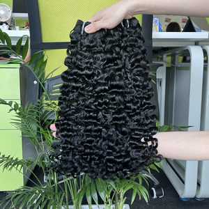 Bán buôn 100% thô Việt Trinh nữ tóc con người bó bouncy xoăn chưa qua chế biến dệt phần mở rộng cho phụ nữ da đen - Product Image 4