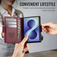 Casing Lipat Kulit Mewah untuk Samsung Fold 8, Dompet Pelindung Ponsel untuk Samsung Galaxy Z Fold 8, Tempat Kartu Kredit
