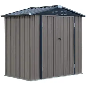 Wholesale 8*8 ft Outdoor Storage Shed, Utility Tool Storage for Backyard Garden W/ Gable Roof, Vents, Lockable Sliding Door
