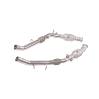 MPER Untuk Mercedes AMG GLE43 GLE350 GLE400 GLE450 W166 C292 Downpipe Baja Tahan Karat Dengan Pelindung Panas Suara Knalpot Agresif