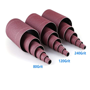 SATC 3/4 Inch 80 Grit Ring <strong>Sanding</strong> <strong>Drum</strong> Bands 115mm Cylinder Shape 80 Grit Wood Polished Carved Olive Core Rotary Tool" - Product Image 3