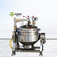 Grande marmite industrielle pour riz et haricots, cuiseur à pression en acier inoxydable 304, autocuiseur haute pression