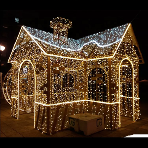 <span class=keywords><strong>2022</strong></span> style mignon extérieur motif de <span class=keywords><strong>noël</strong></span> lumières décoration 3D led maison de la grotte du père <span class=keywords><strong>noël</strong></span> géant - Product Image 4