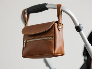 الشركة المصنعة الأزياء مخصص حفاضات منظم عربة أساسية حقيبة حفاضات جلدية نباتية حقيبة العلبة عربة للأم - Product Image 3