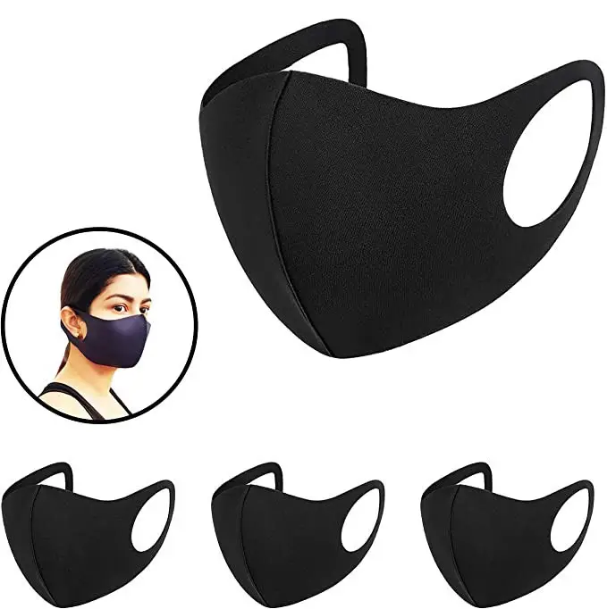 Lenço facial 3d lavável, lenço facial preto para homens e mulheres, lavável, para ciclismo, camping, viagem