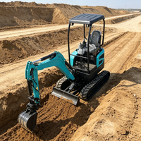 Prix des mini-excavatrices multifonctions de 2 tonnes et 3 tonnes avec fonction de rotation latérale
