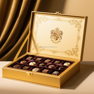 <b>Magnetic</b> Closure Chocolate Gift <b>Box</b> | Custom Food Grade Rigid Paper Packaging, Recyclable Cardboard <b>Box</b>, Wholesale for Sweets - Product Image 1