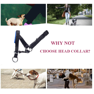 Collar Ajustable para Perros al por Mayor, Arnés Antitirones con Bozal Acolchado de Tela y Cintas Sólidas para Mascotas - Product Image 3