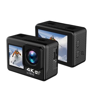 กล้องแอคชั่น 4K หน้าจอคู่ รองรับ Wifi กันน้ำลึก 30 เมตร สำหรับปั่นจักรยาน เล่นสกี และกีฬาทางน้ำ - Product Image 1