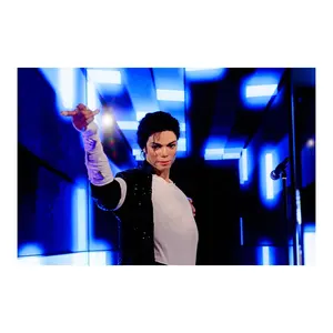 Arte de pared, Impresión de Michael Jackson, Cartel de la lona moderno personalizado foto de pintura de HD de lona suave retrato EPSON PRO 9880C
