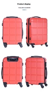 Valise à roulettes en aluminium unisexe personnalisée de 20 à 28 pouces, à la mode, avec serrure à combinaison, grande capacité, pour homme, vente en gros