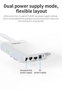 <span class=keywords><strong>AP</strong></span> băng tần kép ngoài trời với hai ăng ten 5dBi Tốc độ truyền tín hiệu 300Mbps tăng cường độ ổn định mạng - Product Image 4