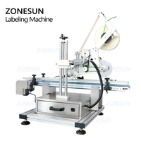 ZONESUN ZS-TB150P Étiqueteuse automatique pour surfaces planes, bouteilles carrées, boîtes en papier, machines d'impression d'étiquettes, prix de l'étiqueteuse