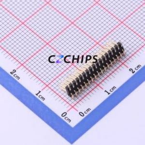 X1321WVS-2x17J-C40D53 Pin Header SMD,P=1.27mm Connector ( Pin Structure: 2x17P )( Pitch: 1.27mm )( Row Spacing: 1.27mm ) - Product Image 2