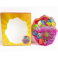 En stock, vente en gros, impression numérique, sacs anti-odeur réutilisables de 0,125 oz de forme spéciale et boîtes en Mylar avec fenêtre transparente