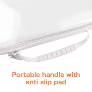 मेकअप खिलौना भंडारण व्यवस्थित पेंसिल zped हार्ड pvc पाउच बैग स्पष्ट भंडारण बिन प्लास्टिक पक्षीय स्पष्ट हार्ड शेल जिपर केस - Product Image 3