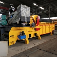 Broyeur de bois horizontal mobile diesel-électrique 400 CV à roulements, prix compétitif, livraison rapide