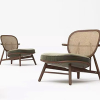 Nordischer Mid-Century Wabi-Sabi Stil Holz-Freizeitsessel Neuer Chinesischer Stil Wohnzimmermöbel