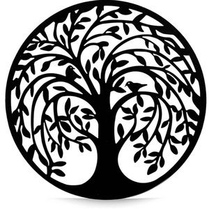 Decoración de Pared de Estilo Europeo, <span class=keywords><strong>Simple</strong></span>, de Metal, para el Hogar, Adorno Colgante de Hierro Cortado con Láser, Árbol de la Vida - Product Image 5