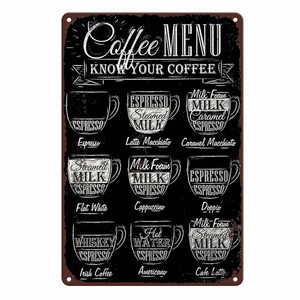 Plaque en métal café, enseignes murales, décoration vintage, affiches d'art, peinture sur fer pour <span class=keywords><strong>homme</strong></span> cave, maison, café, garage, club, bar, salle de jeux - Product Image 4