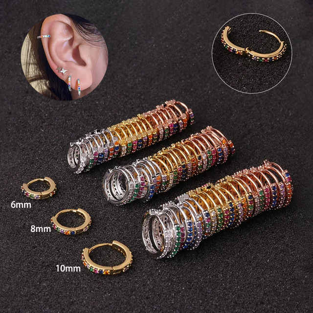 Multiple Piercing Small Hoop Earrings Women Hypoallergenic Earring Stack Cartilage Earrings Dainty Huggie Hoops Earrings