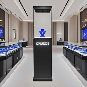 Vitrine de Musée Moderne en Bois Noir Haut de Gamme Personnalisée, Présentoir Élégant avec Éclairage LED pour Montres et Bijoux - Product Image 5