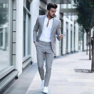 <span class=keywords><strong>Costume</strong></span> d'<span class=keywords><strong>homme</strong></span> d'affaires luxueux et décontracté pour mariage, smoking, coupe ajustée, revers en pointe, costumes roses pour <span class=keywords><strong>homme</strong></span>, veste et pantalon - Product Image 2