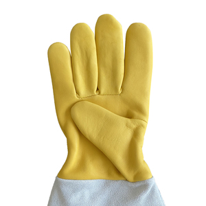 Guantes de Jardinería de Cuero de Cabra de 17 Pulgadas para Mujer, Resistentes a Espinas, de Manga Larga, para Trabajos en el Jardín - Product Image 4