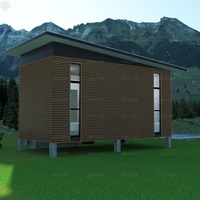 Conteneur de Studio entièrement décoratif, conteneur fini, petite maison, simple Studio, maison de jardin, avec bain