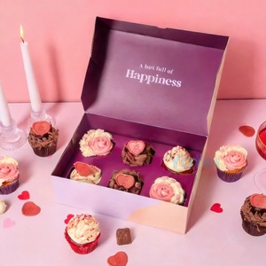 Emballage alimentaire personnalisé en carton pour <span class=keywords><strong>boulangerie</strong></span>, boîte à emporter pour biscuits, gâteaux, desserts, pâtisseries - Product Image 2