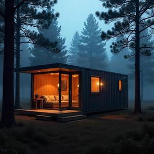 Casa Mobile Prefabbricata Modulare Container 40Ft di Lusso con 2 Camere da Letto Casa Prefabbricata per Abitazione - Product Image 6