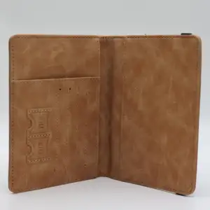 Couverture de passeport RFID haute qualité porte-passeport en cuir Logo personnalisé porte-carte portefeuille de voyage certificat sacs étui à passeport